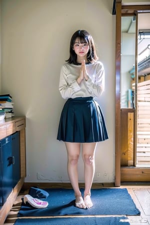 20y，yoga ,Japanese girl
home background 