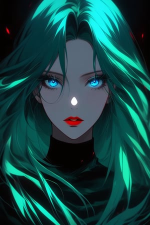 As Sarah's hauntingly beautiful feature.Sarah's eyes were a striking shade of emerald blue, framed by long lashes that seemed to captivate anyone who dared to gaze upon them. Her full lips, painted in a dark shade of red, blue eye, multicolour hair, 