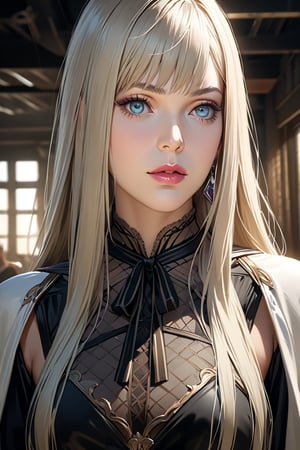  8k uhd, 1girl, perfect skin, detailed clothes, perfect eyes,  (best quality,4K,8K,highres,masterpiece:1.2),ultra-detailed,(realistic,photorealistic,photo-realistic:1.37),highly detailed face, extremely detailed eyes and face, long eyelashes, beautiful detailed eyes, beautiful detailed lips, concept art, cinematic lighting, vibrant colors, hyper-realistic, Gigi Andlucia, Main Outfit, indoors, 