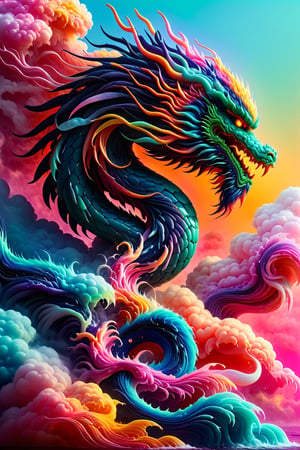 Highly detailed and hyper-realistic documentary photo of a wild dragon with his blowing mane. BREAK vaporwave aesthetics, (documentary shot:1.2), eye level, BREAK vibrant colours, (extremely realistic and accurate:1.4), league of legends, BREAK octane render, intricate, ultra-realistic, elegant, highly detailed, digital painting, artstation, concept art, smooth, sharp focus, style by Leonardo Style, DonMn1ghtm4reXL,comic book,abstrgn, BREAK no humans