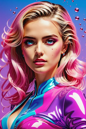 Highly detailed and hyper-realistic painting portrait of (rose:1.4) lilac with droplet of water. BREAK vaporwave aesthetics, (upper body shot:1.2), eye level, BREAK vibrant colours, (extremely realistic and accurate:1.4), league of legends, BREAK octane render, intricate, ultra-realistic, elegant, highly detailed, digital painting, artstation, concept art, smooth, sharp focus, style by  Leonardo Style, DonMn1ghtm4reXL,comic book,abstrgn