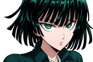  score_9, score_8_up, score_7_up, ultra detailed,beautiful face,highres BREAK
Appearance:green_eyes, green_hair, short_hair, blunt_bangs, 

, solo,

, Default Outfit:green_eyes, green_hair, short_hair, blunt_bangs, green_dress, collared_dress, long_sleeves, pearl_necklace
,Fubuki_(One-Punch_Man),fubuki (one-punch man),


 ,(( white background, blank background)):1