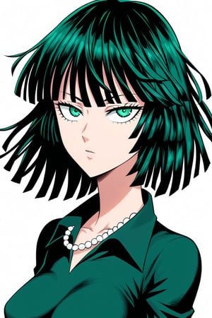  score_9, score_8_up, score_7_up, ultra detailed,beautiful face,highres BREAK
Appearance:green_eyes, green_hair, short_hair, blunt_bangs, 

, solo,

, Default Outfit:green_eyes, green_hair, short_hair, blunt_bangs, green_dress, collared_dress, long_sleeves, pearl_necklace
,Fubuki_(One-Punch_Man),fubuki (one-punch man),


 ,(( white background, blank background)):1