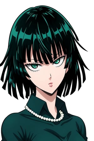  score_9, score_8_up, score_7_up, ultra detailed,beautiful face,highres BREAK
Appearance:green_eyes, green_hair, short_hair, blunt_bangs, 

, solo,

, Default Outfit:green_eyes, green_hair, short_hair, blunt_bangs, green_dress, collared_dress, long_sleeves, pearl_necklace
,Fubuki_(One-Punch_Man),fubuki (one-punch man),


 ,(( white background, blank background)):1