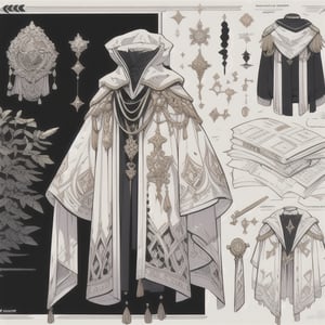 design of a 2D male character, comic style, based on the combination of the white king and black king chess pieces, background to contrast the character