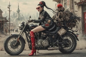A mohawk punk girl wearing black Ray-Ban sunglasses, samurai clothing and Red high heel over the knee boots, riding a heavy motorcycle,
22%
a photorealistic painting
21%
cyberpunk art
20%
an art deco sculpture
20%
a character portrait
20%
Artist
by Hsiao-Ron Cheng
by Hsiao-Ron Cheng
24%
inspired by Hsiao-Ron Cheng
24%
by Ikuo Hirayama
24%
by Tadashi Nakayama
24%
by Watanabe Kazan
24%
Movement
art deco
art deco
23%
pop surrealism
23%
precisionism
22%
purism
22%
retrofuturism
22%
Trending
trending on cg society
trending on cg society
23%
featured on cg society
23%
cgsociety
22%
behance contest winner
22%
behance
22%
Flavor
japanese popsurrealism
japanese popsurrealism
27%
natalie shau tom bagshaw
27%
symetrical japanese pearl
27%
jingna zhang
27%
takato yamamoto aesthetic