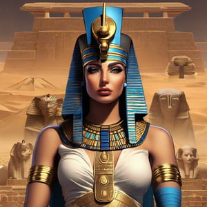 What if Ancient Egypt Thrived in the 31st Century, A Vision of Modern Cleopatra Reigning Over a Futuristic Civilization