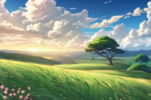Wind anime background
