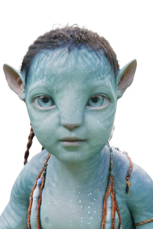 beautiful na’vi, alien, baby, turqoise skin, colored skin, pointed ears, freckles, soft blue eyes, bald, skin details, blank white background, visual dictionary, More Reasonable Details