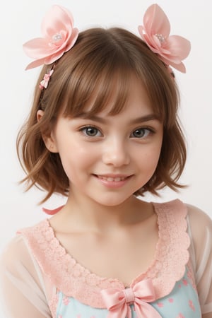 A delightful chibi character posing playfully against a bright white background, radiating kawaii charm. Oversized eyes shine with cheerful enthusiasm, while pastel colors add to the whimsical atmosphere. Small stature and simple clothing emphasize cuteness, while adorable accessories like bows or ribbons further amplify adorability. Blush cheeks and expressive gestures convey joy and friendliness, inviting viewers into this SmpSkCrclWc world of endearing charm.