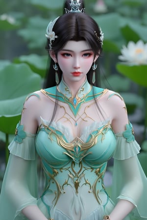  (masterpiece, best quality:1.2),1girl, navel, solo, midriff, bare shoulders, hair ornament, flower, hair flower,, long hair, red lips,
BREAK, (looking at viewer:1.23),(translucent light green-white color dress:1.39),(Topless:1.59),
BREAK,blurry, solo focus, long hair, lips, day, lipstick, outdoors, upper body, blurry,(huge breasts:1.89),(full breasts:2.39),Xyunxiao,(snow,Peony:1.52),(Lotus pond, lotus:1.56),XxiaoxunerX,Xhuolinger,(Topless:2), (sexy,nsfw:2),