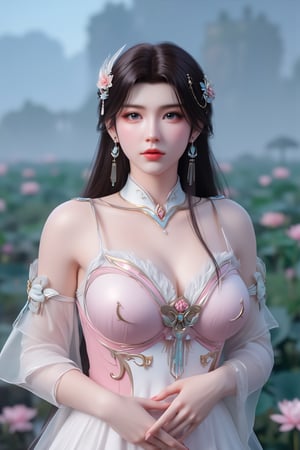  (masterpiece, best quality:1.2),1girl, navel, solo, midriff, bare shoulders, hair ornament, flower, hair flower,, long hair, red lips,
BREAK, (looking at viewer:1.23),(light pink-white color dress:1.29),
BREAK,blurry, solo focus, long hair, lips, day, lipstick, outdoors, upper body, blurry,(huge breasts:1.59),Xyunxiao,(snow,Peony:1.52),(Lotus pond, lotus:1.56), (blue sky:1.23),Xhaiqinyan,XxiaoxunerX,Xhuolinger,(cleavage:2), (sexy,nsfw:2),