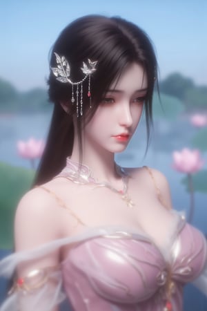  (masterpiece, best quality:1.2),1girl, navel, solo, midriff, bare shoulders, hair ornament, flower, hair flower,, long hair, red lips,
BREAK, (looking at viewer:1.23),(light pink-white color dress:1.29),
BREAK,blurry, solo focus, long hair, lips, day, lipstick, outdoors, upper body, blurry,(huge breasts:1.39),Xyunxiao,(snow,Peony:1.52),(Lotus pond, lotus:1.56), (blue sky:1.23),Xhaiqinyan,XxiaoxunerX,Xhuolinger