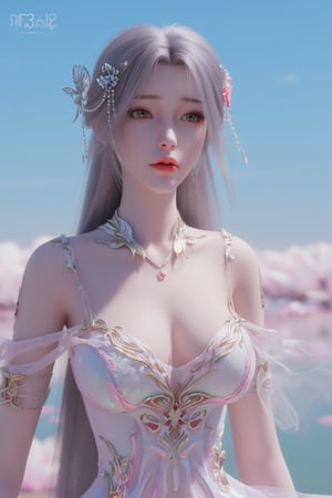  (masterpiece, best quality:1.2),1girl, navel, solo, midriff, bare shoulders, hair ornament, flower, hair flower,, long hair, red lips,
BREAK, (looking at viewer:1.23),(Holographic light pink-white color:1.29), (Holographic Gradient seven colors rainbow dress:1.39), 
BREAK,blurry, solo focus, long hair, lips, day, lipstick, outdoors, upper body, blurry,(huge breasts:1.39),Xyunxiao,(snow,Peony:1.52),(Lotus pond, lotus:1.32), (blue sky:1.23),Xhaiqinyan,XxiaoxunerX,Xhuolinger