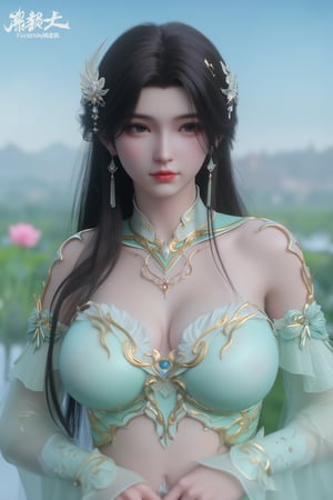  (masterpiece, best quality:1.2),1girl, navel, solo, midriff, bare shoulders, hair ornament, flower, hair flower,, long hair, red lips,
BREAK, (looking at viewer:1.23),(translucent light green-white color dress:1.39),
BREAK,blurry, solo focus, long hair, lips, day, lipstick, outdoors, upper body, blurry,(huge breasts:1.89),(full breasts:1.89),Xyunxiao,(snow,Peony:1.52),(Lotus pond, lotus:1.56), (blue sky:1.23),Xhaiqinyan,XxiaoxunerX,Xhuolinger,(nude:2), (sexy,nsfw:2),