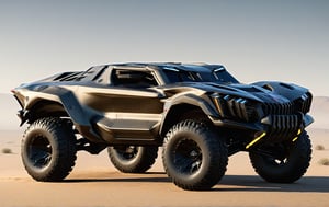 Masterpiece, 4k, High Resolution, Octane Render, Unreal Engine 5, Award Winning, Dramatic Lighting, Intricate, 8k Highly Professional Detail, HDR, Smooth, Sharp Focus, Illustration, Unreal Engine 5, Octane Render, Cinematic Light, dynamic volumetric lighting, Off-road suspension,baja, Armored vehicle,suv, all-terrain vehicle, concept, science fiction,(gmc:0.5), Peterbilt 389,concept car,(f350:0.2),oshkosh m-atv,mrap, jltv,humvee, Knight XV ,KOMBAT,mint 400, Lamborghini Countach 1980,Benz Ener-G-Force Concept Car,sr-71,robot style,future,TechStreetwear,Super wide tires, super wide chassis,No rear-view mirror,exosuit,LegendDarkFantasy, 3D SINGLE TEXT,HYPER REAL,mecha\(hubggirl)\,tactical gear,vehicle