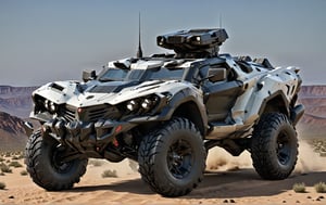 Masterpiece, 4k, High Resolution, Octane Render, Unreal Engine 5, Award Winning, Dramatic Lighting, Intricate, 8k Highly Professional Detail, HDR, Smooth, Sharp Focus, Illustration, Unreal Engine 5, Octane Render, Cinematic Light, dynamic volumetric lighting, Off-road suspension,baja, Armored vehicle,suv, all-terrain vehicle, concept, science fiction,(gmc:0.5), Peterbilt 389,concept car,(f350:0.2),oshkosh m-atv,mrap, jltv,humvee, Knight XV ,KOMBAT,mint 400, Lamborghini Countach 1980,Benz Ener-G-Force Concept Car,mecha style, shield style,sr-71,future,TechStreetwear,ROBOT,exosuit,LegendDarkFantasy, 3D SINGLE TEXT,HYPER REAL,mecha\(hubggirl)\,tactical gear