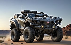 Masterpiece, 4k, High Resolution, Octane Render, Unreal Engine 5, Award Winning, Dramatic Lighting, Intricate, 8k Highly Professional Detail, HDR, Smooth, Sharp Focus, Illustration, Unreal Engine 5, Octane Render, Cinematic Light, dynamic volumetric lighting, Off-road suspension,baja, Armored vehicle,suv, all-terrain vehicle, concept, science fiction,(gmc:0.5), Peterbilt 389,concept car,(f350:0.2),oshkosh m-atv,mrap, jltv,humvee, Knight XV ,KOMBAT,mint 400, Lamborghini Countach 1980,Benz Ener-G-Force Concept Car,mecha style, shield style,sr-71,future,TechStreetwear,ROBOT,exosuit,LegendDarkFantasy, 3D SINGLE TEXT,HYPER REAL,mecha\(hubggirl)\,tactical gear