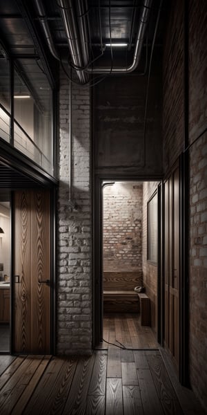 Industrial Style: Embraces raw and unfinished elements from industrial spaces, such as exposed brick walls, metal structures, and wood accents, creating a rugged and utilitarian ambiance.