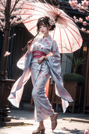 Real photos, a beauty with three-dimensional and exquisite facial features, kimono, holding a paper umbrella, painted glass light, and the beauty of light and shadow, romantic cherry blossoms are about to bloom, let us open our hearts to welcome love. Real skin, movie tones, long shots, side full body shots, dynamic movements, 16K high image quality, ultra-high details and complexity.
#Bing