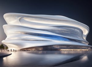 high resolution,MAD Architects,MAD's Curved,succinct,Nordic style,theatre,stadium,Like running water,mobility,