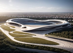 high resolution,MAD Architects,MAD's Curved,succinct,Nordic style,theatre,stadium,Like running water,mobility,zaha style,