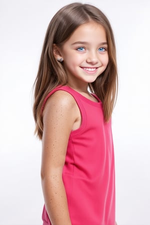 A full body view of a beautiful and confident young tween girl with a radiant smile stands tall,well-formed body, her face glowing with determination. Her eyes sparkle with intelligence and kindness, reflecting her inner strength. Her body language is assertive conveying a message of empowerment and positivity. Alluring Style wear. The background is simpel, emphasizing her presence and the beauty of her smile.((Full Body View))
General:

A serene face with closed eyes and a gentle smile.
A determined face with furrowed brows and a clenched jaw.
A playful face with wide eyes and a mischievous grin.
A curious face with raised eyebrows and a tilted head.
Specific:

A young face with freckles and rosy cheeks.
A face with piercing blue eyes and a strong jawline.
A face with expressive eyes and a soft smile.
A face with a neutral expression, revealing no emotions.
Style:

A realistic face with detailed features.
A stylized face with exaggerated proportions.
A human face with large eyes and a simple design.
A futuristic face with glowing eyes and metallic accents.

 