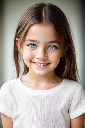 A full body view of a beautiful and confident young tween girl with a radiant smile stands tall, her face glowing with determination. Her eyes sparkle with intelligence and kindness, reflecting her inner strength. Her body language is assertive conveying a message of empowerment and positivity. The background is blurred, emphasizing her presence and the beauty of her smile.
General:

A serene face with closed eyes and a gentle smile.
A determined face with furrowed brows and a clenched jaw.
A playful face with wide eyes and a mischievous grin.
A curious face with raised eyebrows and a tilted head.
Specific:

A young face with freckles and rosy cheeks.
A face with piercing blue eyes and a strong jawline.
A face with expressive eyes and a soft smile.
A face with a neutral expression, revealing no emotions.
Style:

A realistic face with detailed features.
A stylized face with exaggerated proportions.
A human face with large eyes and a simple design.
A futuristic face with glowing eyes and metallic accents.

 