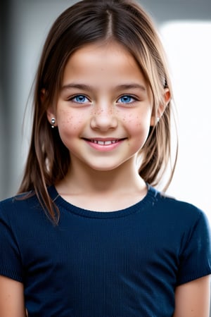 A full body view of a beautiful and confident young tween girl with a radiant smile stands tall,well-formed body, her face glowing with determination. Her eyes sparkle with intelligence and kindness, reflecting her inner strength. Her body language is assertive conveying a message of empowerment and positivity. The background is blurred, emphasizing her presence and the beauty of her smile.
General:

A serene face with closed eyes and a gentle smile.
A determined face with furrowed brows and a clenched jaw.
A playful face with wide eyes and a mischievous grin.
A curious face with raised eyebrows and a tilted head.
Specific:

A young face with freckles and rosy cheeks.
A face with piercing blue eyes and a strong jawline.
A face with expressive eyes and a soft smile.
A face with a neutral expression, revealing no emotions.
Style:

A realistic face with detailed features.
A stylized face with exaggerated proportions.
A human face with large eyes and a simple design.
A futuristic face with glowing eyes and metallic accents.

 