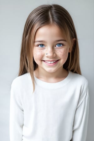 A full body view of a beautiful and confident young tween girl with a radiant smile stands tall, her face glowing with determination. Her eyes sparkle with intelligence and kindness, reflecting her inner strength. Her body language is assertive conveying a message of empowerment and positivity. The background is blurred, emphasizing her presence and the beauty of her smile.
General:

A serene face with closed eyes and a gentle smile.
A determined face with furrowed brows and a clenched jaw.
A playful face with wide eyes and a mischievous grin.
A curious face with raised eyebrows and a tilted head.
Specific:

A young face with freckles and rosy cheeks.
A face with piercing blue eyes and a strong jawline.
A face with expressive eyes and a soft smile.
A face with a neutral expression, revealing no emotions.
Style:

A realistic face with detailed features.
A stylized face with exaggerated proportions.
A human face with large eyes and a simple design.
A futuristic face with glowing eyes and metallic accents.

 