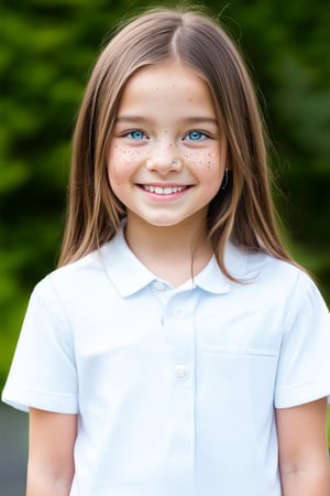 A full body view of a beautiful and confident young tween girl with a radiant smile stands tall, her face glowing with determination. Her eyes sparkle with intelligence and kindness, reflecting her inner strength. Her body language is assertive conveying a message of empowerment and positivity. The background is blurred, emphasizing her presence and the beauty of her smile.
General:

A serene face with closed eyes and a gentle smile.
A determined face with furrowed brows and a clenched jaw.
A playful face with wide eyes and a mischievous grin.
A curious face with raised eyebrows and a tilted head.
Specific:

A young face with freckles and rosy cheeks.
A face with piercing blue eyes and a strong jawline.
A face with expressive eyes and a soft smile.
A face with a neutral expression, revealing no emotions.
Style:

A realistic face with detailed features.
A stylized face with exaggerated proportions.
A human face with large eyes and a simple design.
A futuristic face with glowing eyes and metallic accents.

 