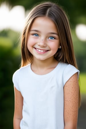 A full body view of a beautiful and confident young tween girl with a radiant smile stands tall, her face glowing with determination. Her eyes sparkle with intelligence and kindness, reflecting her inner strength. Her body language is assertive conveying a message of empowerment and positivity. The background is blurred, emphasizing her presence and the beauty of her smile.
General:

A serene face with closed eyes and a gentle smile.
A determined face with furrowed brows and a clenched jaw.
A playful face with wide eyes and a mischievous grin.
A curious face with raised eyebrows and a tilted head.
Specific:

A young face with freckles and rosy cheeks.
A face with piercing blue eyes and a strong jawline.
A face with expressive eyes and a soft smile.
A face with a neutral expression, revealing no emotions.
Style:

A realistic face with detailed features.
A stylized face with exaggerated proportions.
A human face with large eyes and a simple design.
A futuristic face with glowing eyes and metallic accents.

 