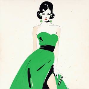 St. Patrick's Day,, art style David Downton