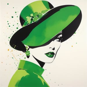 St. Patrick's Day,, art style David Downton