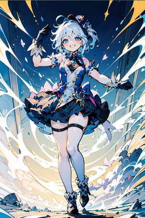 (masterpiece),furina

(bottom at the bottom of the sea, air bubbles,
magical girl clothes, light blue dress, science fiction:1.2),

1 girl, white hair with blue highlights, short hair, short hair with
1 long ponytail, little hat, blue eyes of different bright shades, breasts, medium breasts, tight clothing, intense blue eyes, short white hair, blue locks, perfect thighs, light blue magical girl dress, white stockings, perfect breasts, perfect skin, perfect face, proud smile,

evil smile expression, light blue magical girl dress, white stockings,
, full body, sexy clothes, sexy pose, magic girl clothes, sexy, breasts, perfect breasts, medium breasts, blue eyes, light blue magic girl dress, white stockings,
magical girl clothes, white hair, short hair, hand on chin,
(finely best quality illustration:1.2), (kawaii girl:1.0), (1girl, solo:1.0), (smile, D, 0.9), (asking pose, pose dinamic, pose of the magical girl:1.0), ( full_body:1.0), (ultra-detailed, highres:1.0),magical girl, light blue magical girl dress, white stockings,1girl