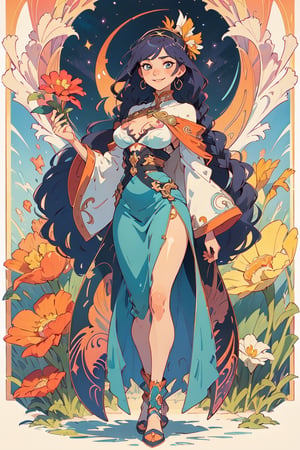 full body photo, wide shot,  (top shot :1.5) , (masterpiece, best quality, very detailed, ultra-detailed, intricate), anime style kawaii, watercolor, Alcohol ink.  illustration, pastel colors, high chroma, The color contrast is strong, bright and colorful background,  art nouveau, perfect light,art nouveau by Alphonse Mucha, tarot cards style, (beautiful and detailed eyes), 1 other, 1 woman , 9 head body lenth, plump breasts,  (huge big boobs, underboob, no bra, small perky tits, boobs exposed, beautiful boobs shown ), clevage, solid color background,

firefly \(honkai: star rail\), 1girl, solo, long hair, smile, blue eyes, closed mouth, looking at viewer, outdoors, bangs, long sleeves, hair ornament, hairband, hair between eyes, cloudy sky, turquoise cape, blue sky, star \(sky\), night sky, white hair, full body, white shirt, railing, viewed from behind , bending_over, white skirt, dress ,miniskirt,
dress ,miniskirt, Yoga ,Camel Pose,

long sleeves, pantyhose, fur trim, solo, winter, snow, orange hair, curvy, day,nsfw. sling bikini
dress ,miniskirt, yoga pose, Camel Pose,

bondage harness, shining eyes , ((indigo hair)),twin_braid ,pink hair ,(( natural breasts)), simple green witch's hat and white robe, glitter, thin hips,smile, body turn -46 degree,  dynamic sexy pose, breast apart, ((full body:1.2)), (artistic pose of a woman),
