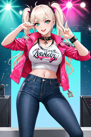 Bad and rebel girl having a good time in a party and posing so flirty, she is wearing a rebel and bad girl outfit with tight jeans,girl,alexabliss