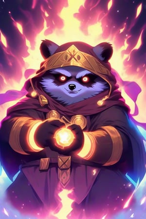 1Ninja tanuki,fighting,7 color Ninja outfit,7 color ancient alchemy God,holding cosmic ball,chanting,7 color shining ancient words everywhere,glowing mantra everywhere,luminous engraving everywhere,seal,strong style,sun king,sun halo,solo,special long white beard,long white eyebrows,gather lightning elixir in the palm of hand,king of glory,focused on  elixir,aim at pill,colorful skin,surrounded by flames,golden butterfly wings,emitting golden light,wearing golden bib short with no shoulder strap on left shoulder,no humans,flame,beam,fire alchemy furnace,thunder pill,crystal cave,crystal background,diamond,gem,tanuki,no human