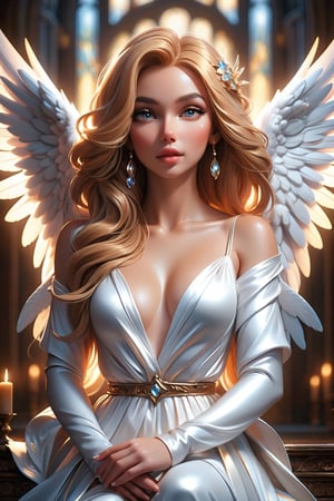 praying hands, beautiful angel wiht large wings, perfect hands, perfect fingers, (best quality, 4k, 8k, highres, masterpiece:1.2), ultra-detailed, (realistic, photorealistic, photo-realistic:1.37), cinematic, inner glowing shining, transparent body, beautiful detailed eyes, beautiful detailed lips, extremely detailed eyes and face, long eyelashes, soft flowing hair, graceful pose, ethereal atmosphere, soft ambient lighting, subtle color grading, sublime beauty, sublime beauty, ethereal background, captivating aura, magical scene, gentle mist, serene environment, surreal ambiance, impeccable composition, vivid colors, luminous glow, fantasy element, mysterious charm, dreamlike quality, hauntingly beautiful, peaceful expression, serene atmosphere, effortless elegance, enchanting allure, mesmerizing presence, sublime grace, angel wings, transcendent beauty, dinamic pose, cinematic, ((fantasy creature, beautiful view, motion blur, brushstrokes, concept art)), K-Eyes