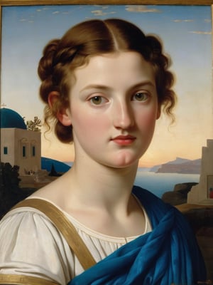 Portrait of a young woman, greek