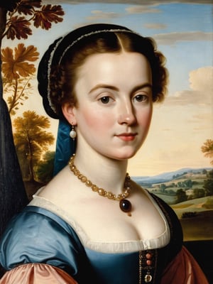 Portrait of a young woman, english 