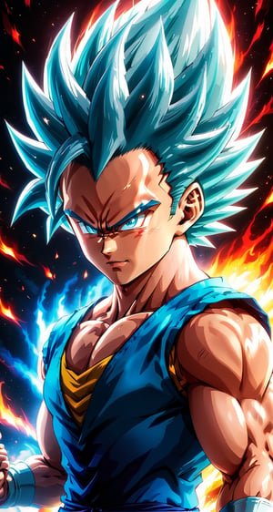 (a vegeta super saiyan 4 in Dragon Ball ), small and cute, (eye color switch), (bright and clear eyes), anime style, depth of field, lighting cinematic lighting, divine rays, ray tracing, reflected light, glow light, side view, close up, masterpiece, best quality, high resolution, super detailed, high resolution surgery precise resolution, UHD, skin texture,full_body,chibi,Movie Poster,more detail XL,ULTIMATE LOGO MAKER [XL], 