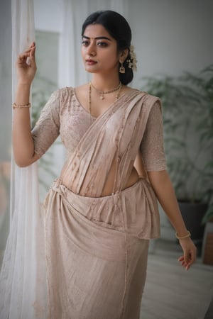  25 years Indian Rashmika Mandana, attractively curvy , big boobs, sexy belly, wearing pink_black_slik_colthed , in her bedroom, realism, 8k , 35mm , hd , 1girl, petite, (((28 years old))), (((nude))), beautiful realistic short girl, cute girl, 8k masterpiece, ultra-realistic, UHD, highly detailed, best quality, Big Boobs, full_body, flat chest, slim, fitness, fit, abs, native hair, native eyes, native skin, dynamic pose, Wide_angle, Dark, darkness, no lights, No daylight, Moonlight, teasing,,rashmika ,bsp, ,Saree