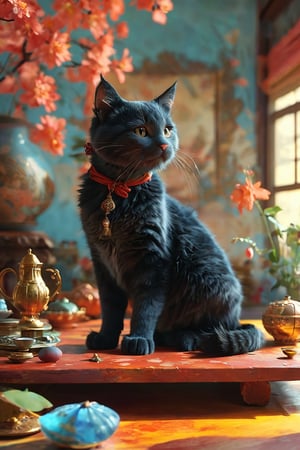 color photo of a captivating stop-motion video animation inspired by the renowned artist Fyodor Rokotov. This enchanting scene, currently trending on Polycount, features a black cat gracefully laying on top of a table. The stop-motion film, reminiscent of the 1924 era, captures the character of the cat in a top-down view, creating a unique perspective that adds depth and intrigue to the composition. The dancing character, with its Soviet influences, exudes an air of nostalgia and whimsy. The animation, created in a Japanese anime style, showcases the artistry of anime captura techniques, combining the charm of traditional cel animation with the fluidity of modern technology. The video still, taken from this captivating stop-motion animation, serves as a delightful screensaver, perfect for lovers of children's animated films and fans of Japanese anime. This enchanting scene invites viewers of all ages to immerse themselves in the magical world of animated storytelling
,

concept art
19%
a character portrait
18%
a screenshot
17%
computer graphics
17%
a hologram
17%
Artist
by Kamagurka
by Kamagurka
21%
by Murakami
21%
by Watanabe Kazan
21%
by Miyazaki
21%
by Kamāl ud-Dīn Behzād
20%
Movement
aestheticism
aestheticism
20%
superflat
20%
vanitas
19%
furry art
19%
remodernism
19%
Trending
deviantart contest winner
deviantart contest winner
18%
shutterstock contest winner
18%
polycount
18%
Artstation
18%
tumblr
17%
Flavor
fat chibi grey cat
fat chibi grey cat
27%
whole cat body
27%
anime visual of a cute cat
26%
the dark god of cats
25%
fat cat
25%