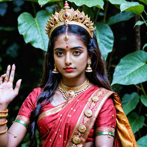 ealistic photo of a indian goddess sita 