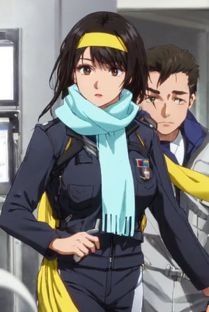 Alicia is likely to be a Chinese-Indian race. She has a light skin tone, black hair and brown eyes. Being a Neuro Agent, Alicia wears an agent suit with the colors black and yellow, topped with a green scarf and a yellow, headband. Her boob was huge, her was thick, slim body, hot. 