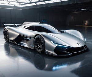  Ultra realistic 8K image, of a Shiny  Massive futurist spaceship with light edges and borders, parked on the ground in a space port hanger inspired by cyberpunk,wedge-shaped,  space area background, (Front Side view), sharp focus, symmetrical,fly car ,spcrft,Lamborghini 1980,Starship,Huracán,zaha style,sifi style,futuristic car,NIO,MAZDA furai,Cars