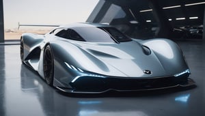  Ultra realistic 8K image, of a Shiny  Massive futurist spaceship with light edges and borders, parked on the ground in a space port hanger inspired by cyberpunk,wedge-shaped,  space area background, (Front Side view), sharp focus, symmetrical,fly car ,spcrft,Lamborghini Contash1980,Starship,Huracán,zaha style,sifi style,futuristic car,NIO,MAZDA furai,no wheels,antigravity