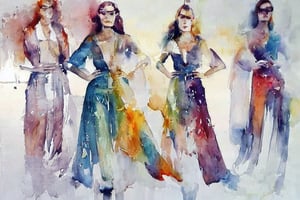 fashion show YunQiuWaterColor