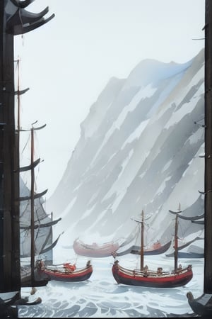  a Junk ship travelling through Hong-Kong bay, the surroundings are very scenic ( realistic, best quality, high detailed painting),ChineseWatercolorPainting